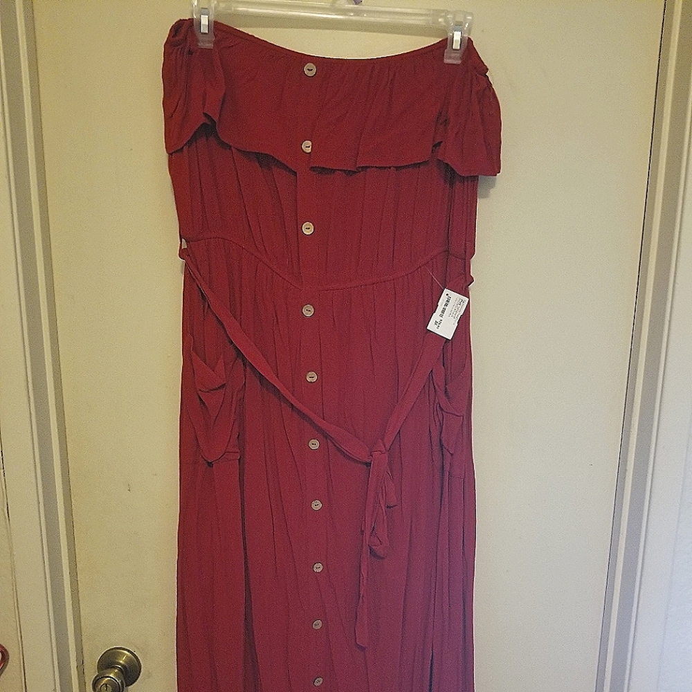 Strapless dress